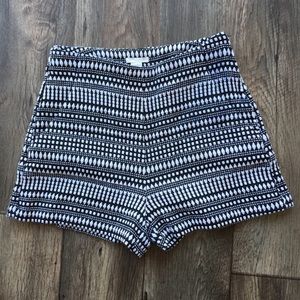 H&M High Waisted Textured Knit Shorts